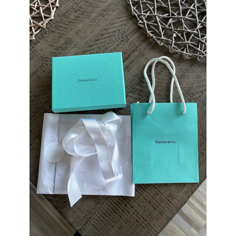 Tiffany & Co. blue giftbox, giftbag, Tiffany tissue and ribbon